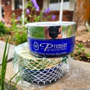 Premier Milk & Honey Aromatic Body Butter by Dead Sea Premium 5.95 oz